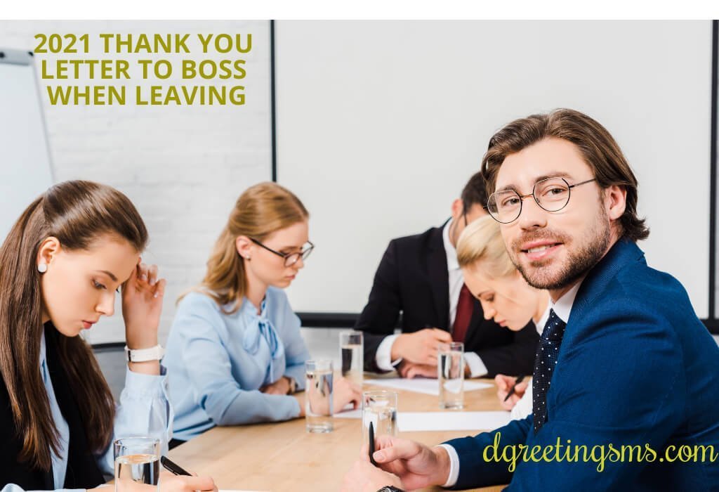 Thank You Letter To Boss When Leaving