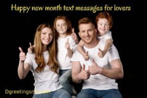 Happy New Month Text Messages For Lovers